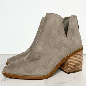 New! BP Brynne Gray Faux Suede Bootie 8M